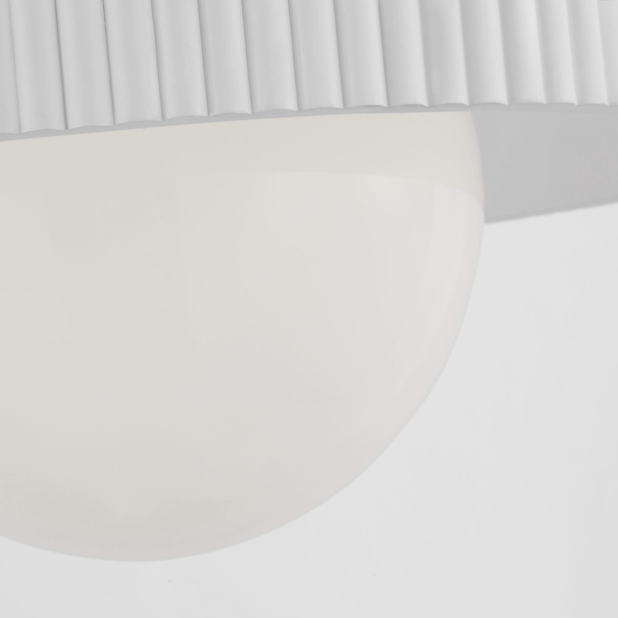 Windsor Smith Arena LED 18.5 inch Hand-Rubbed Antique Brass and Matte White Ring and Globe Chandelier Ceiling Light