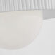 Windsor Smith Arena LED 18.5 inch Hand-Rubbed Antique Brass and Matte White Ring and Globe Chandelier Ceiling Light