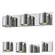 Sempter LED 20.5 inch Chrome Vanity Wall Light in 3, 6.61, Chrome Glass
