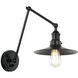 Brixson 1 Light 9 inch Black Wall Sconce Wall Light