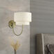 Manorwood 17.5 inch 60 watt Antique Brass Swing Arm Wall Lamp Wall Light
