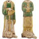 Tang Dynasty Palace Servants 15 X 4.25 inch Sculptures, Set of 2