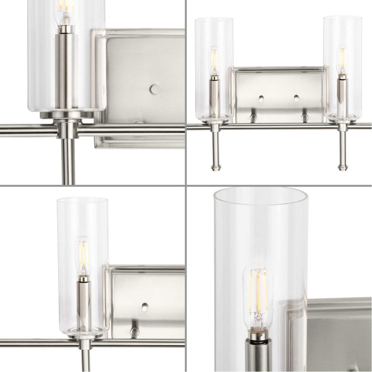 Elara 4 Light 32 inch Brushed Nickel Bath Vanity Wall Light