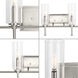 Elara 4 Light 32 inch Brushed Nickel Bath Vanity Wall Light