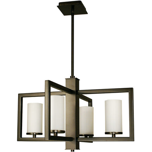 Theorem 4 Light 23 inch Mahogany Bronze Dining Chandelier Ceiling Light
