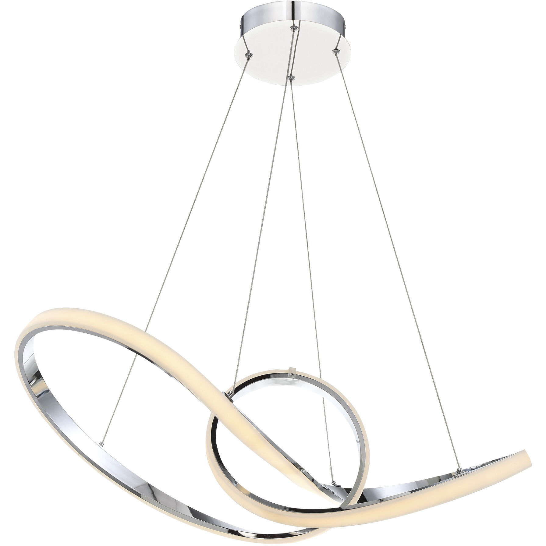 Vornado LED 14 inch Chrome Pendant Ceiling Light, dweLED