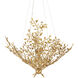 Huckleberry 8 Light 38 inch Contemporary Gold Leaf Chandelier Ceiling Light, Aviva Stanoff Collection
