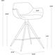 Owen 35 inch Town Grey Swivel Counter Stool, Swivel