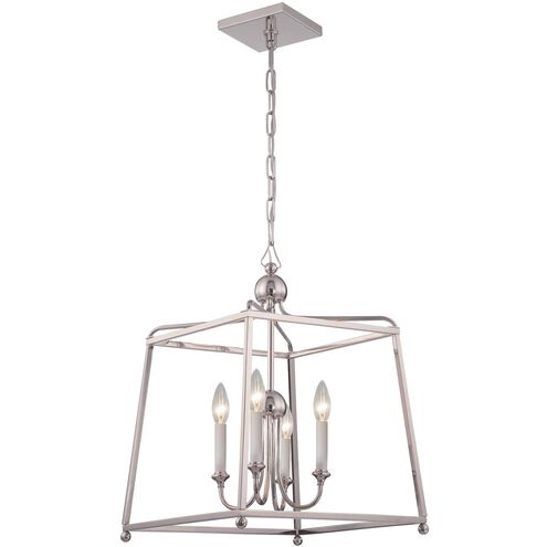 Sylvan 4 Light 16 inch Polished Nickel Mini Chandelier Ceiling Light