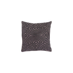 Skinny Dip 20 X 20 inch Black and Charcoal Throw Pillow
