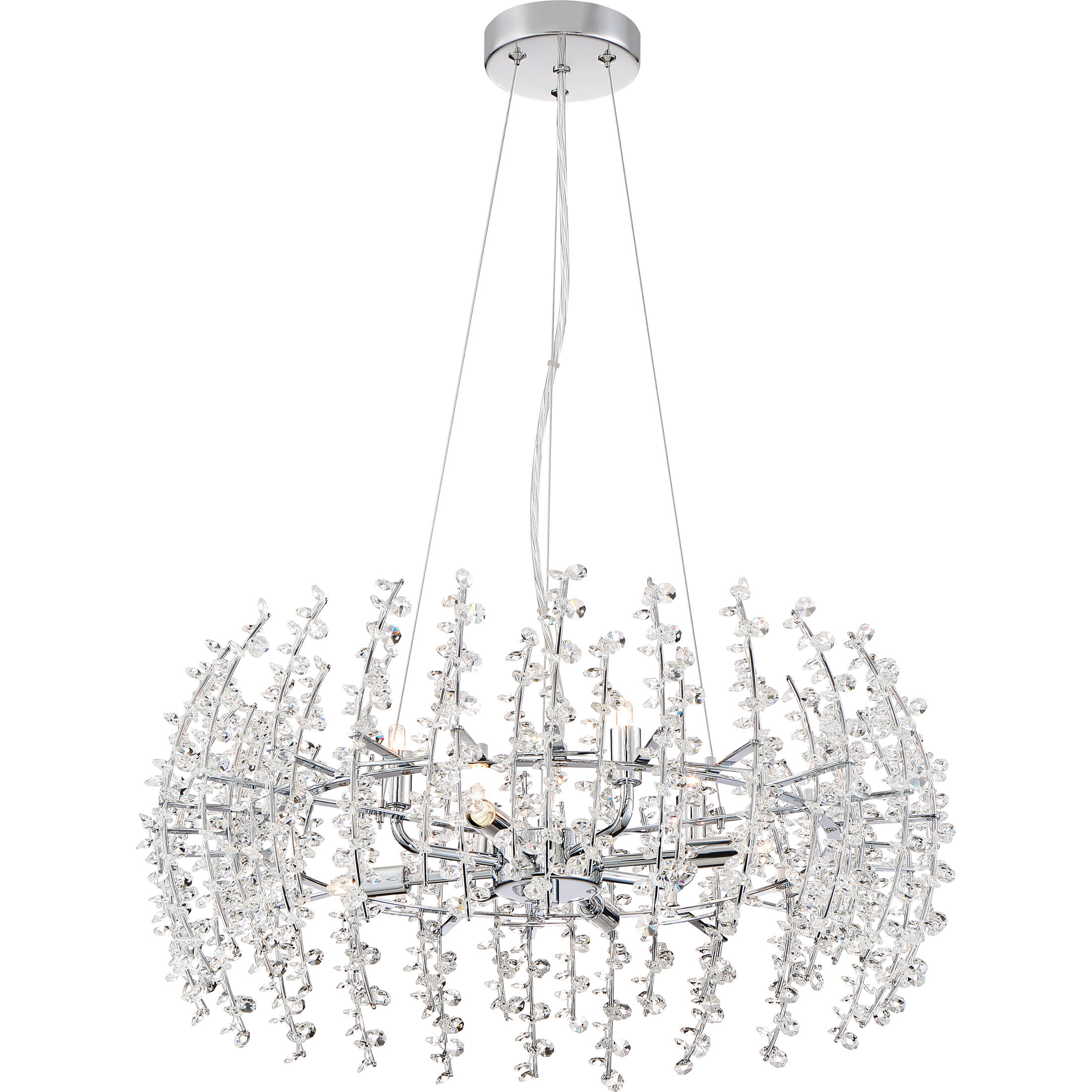 Valla 8 Light 23 inch Polished Chrome Pendant Ceiling Light