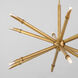 Ionis 12 Light 42 inch Brushed Brass Pendant Ceiling Light