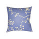 Chinoiserie Floral 20 X 20 inch Cream and Bright Blue Outdoor Throw Pillow