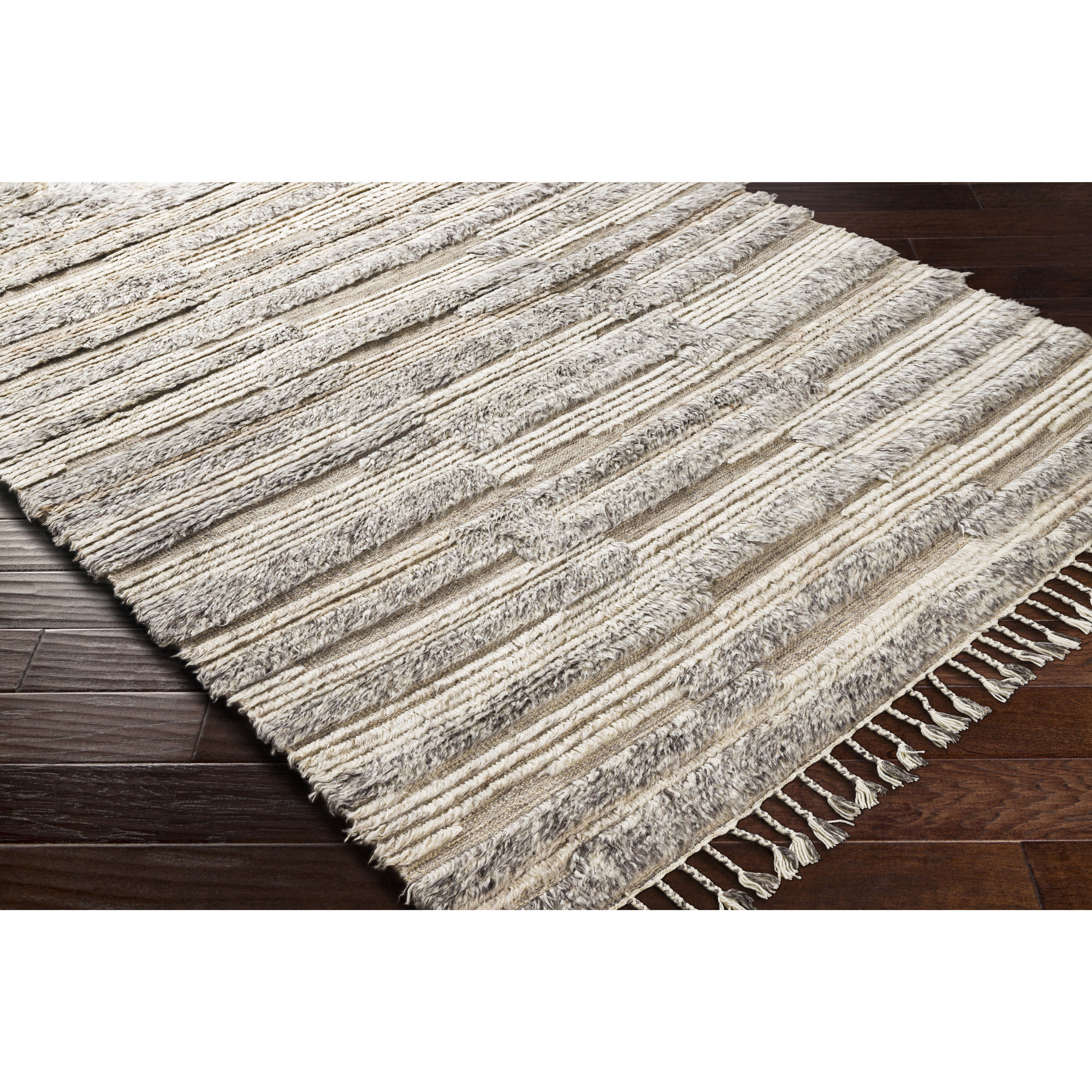 Sahara 120 X 96 inch Light Beige Rug in 8 x 10, Rectangle