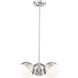 Realm Sphere 3 Light 17.25 inch Brushed Nickel Chandelier Ceiling Light
