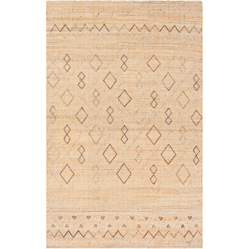 Arielle 36 X 24 inch Wheat/Dark Brown/White/Medium Gray/Black Rugs