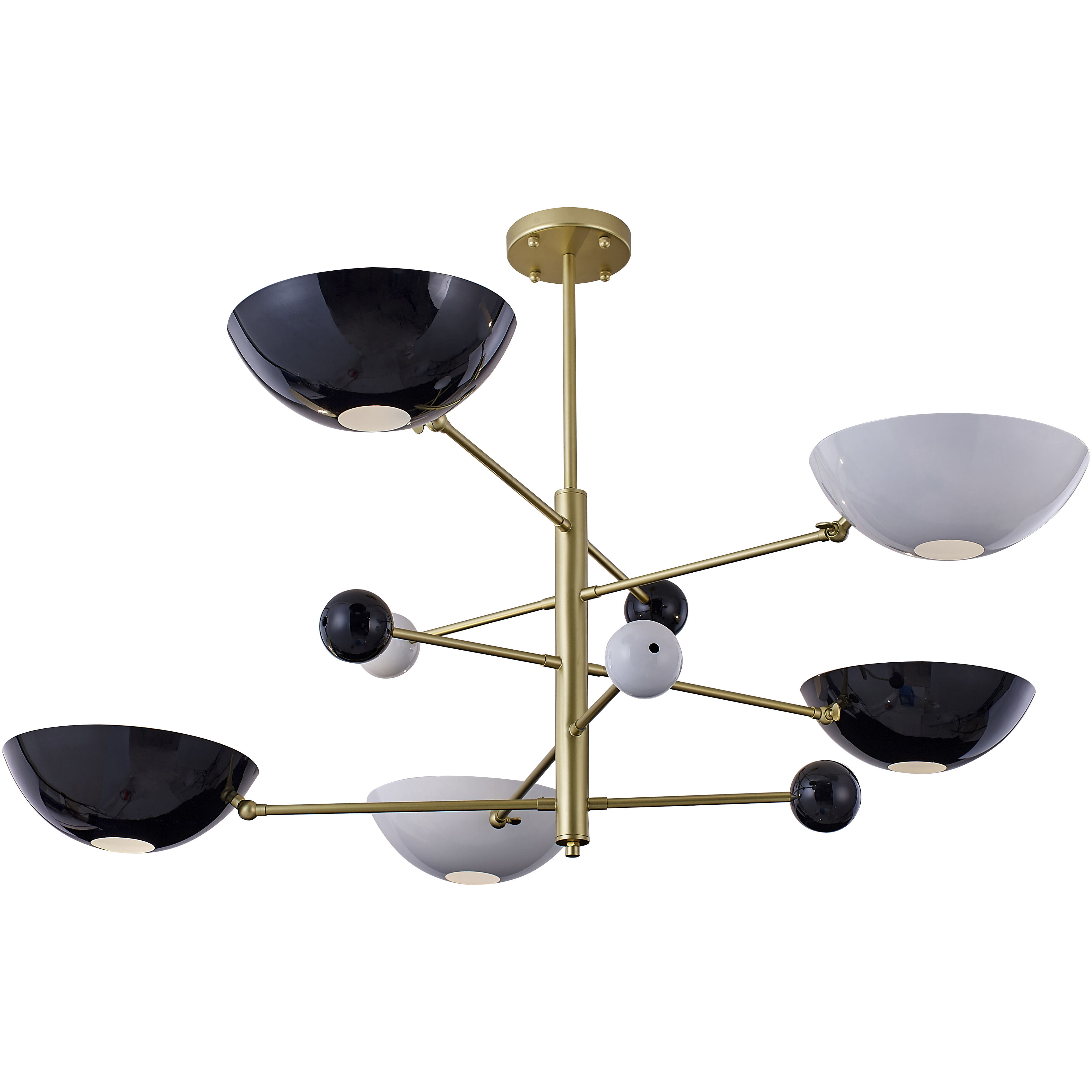 Canada 5 Light 32 inch Gold Chandelier Ceiling Light