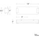 Quarry LED 18 inch Aged Brass Bath Vanity & Wall Light in 18in.