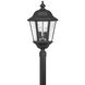 Estate Series Edgewater LED 28 inch Black Outdoor Post Mount Lantern, Extra Large