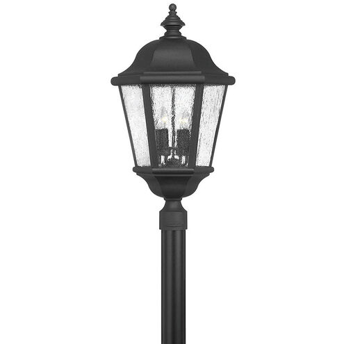 Estate Series Edgewater 4 Light 27.75 inch Black Outdoor Post Mount Lantern in Non-LED, Extra Large