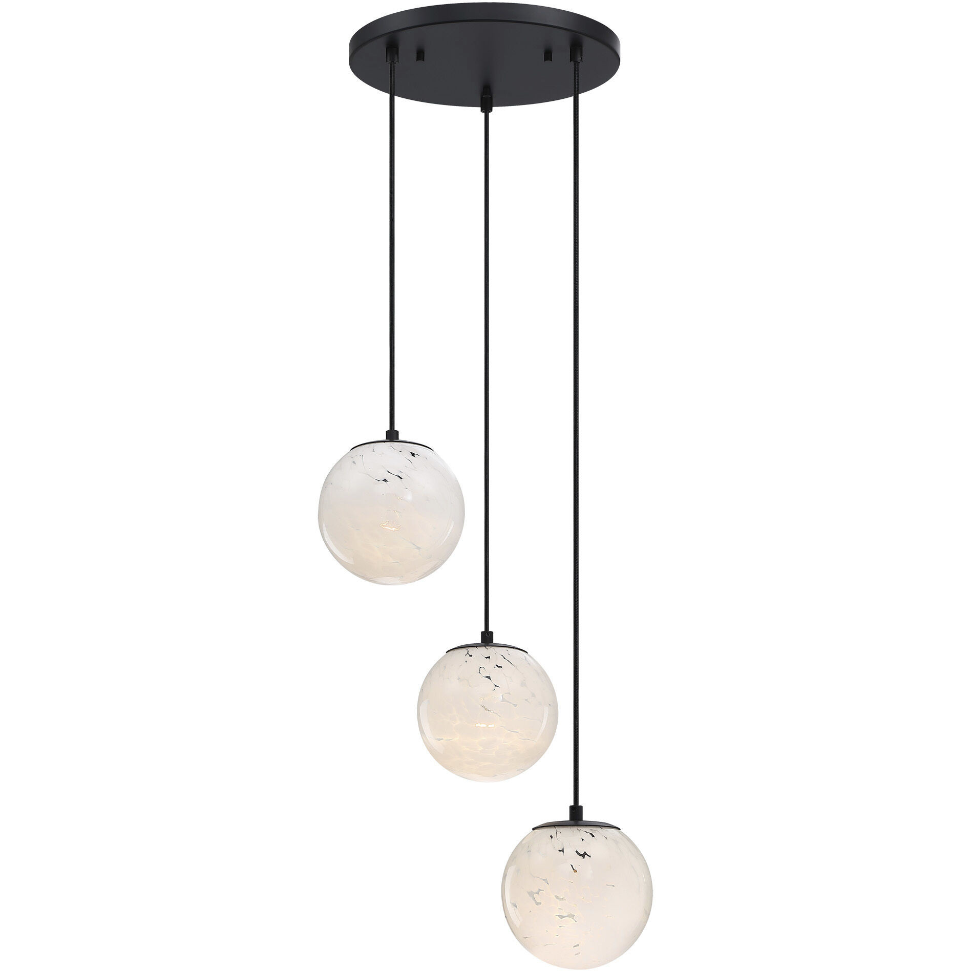 Circo LED 17.75 inch Matte Black Chandelier Ceiling Light