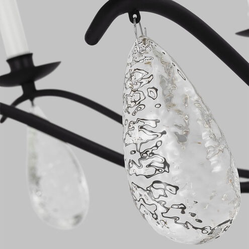 C&M by Chapman & Myers Shannon 8 Light 32.63 inch Aged Iron Chandelier Ceiling Light