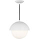 Drew & Jonathan Hyde 1 Light 12 inch Matte White Pendant Ceiling Light