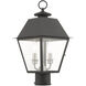 Mansfield 2 Light 17 inch Black Outdoor Post Top Lantern