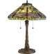 Jungle Dragonfly 23.5 inch 75.00 watt Architectural Bronze Table Lamp Portable Light, Naturals