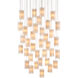 Escenia 36 Light 33 inch Natural/Painted Silver Multi-Drop Pendant Ceiling Light