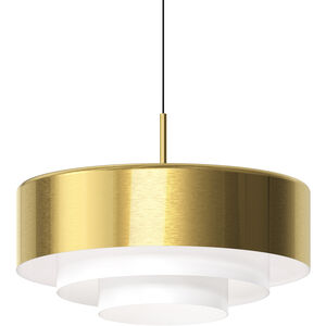 Modern Tiers 1 Light 20 inch Brass Pendant Ceiling Light