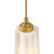 Honey 1 Light 5.25 inch Distressed Brass Convertible Pendant Ceiling Light