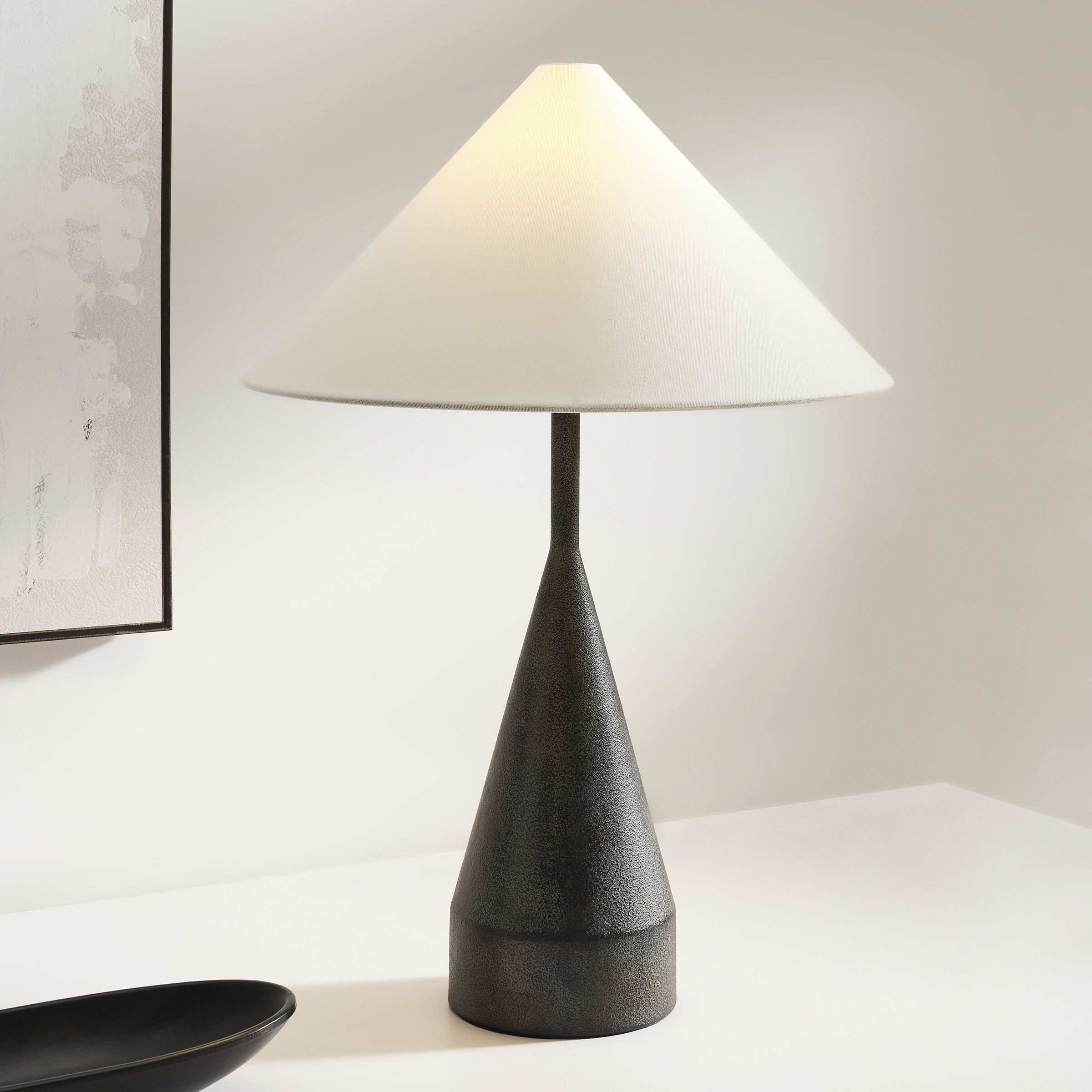 Kelly by Kelly Wearstler Brachion 20.88 inch 60 watt Black Pearl Table Lamp Portable Light