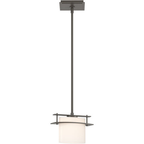 Arc Ellipse 1 Light 9 inch Dark Smoke Mini Pendant Ceiling Light