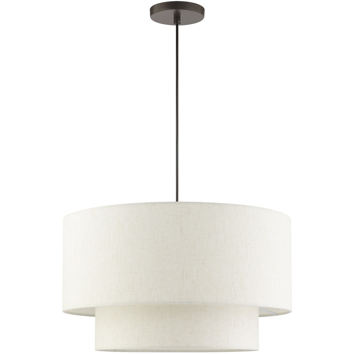 Meadow 3 Light 20 inch English Bronze Pendant Ceiling Light 