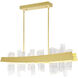 Guadiana LED 39 inch Satin Gold Island/Pool Table Light Ceiling Light