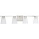 Tanner 4 Light 31.12 inch Brushed Nickel Vanity Light Wall Light