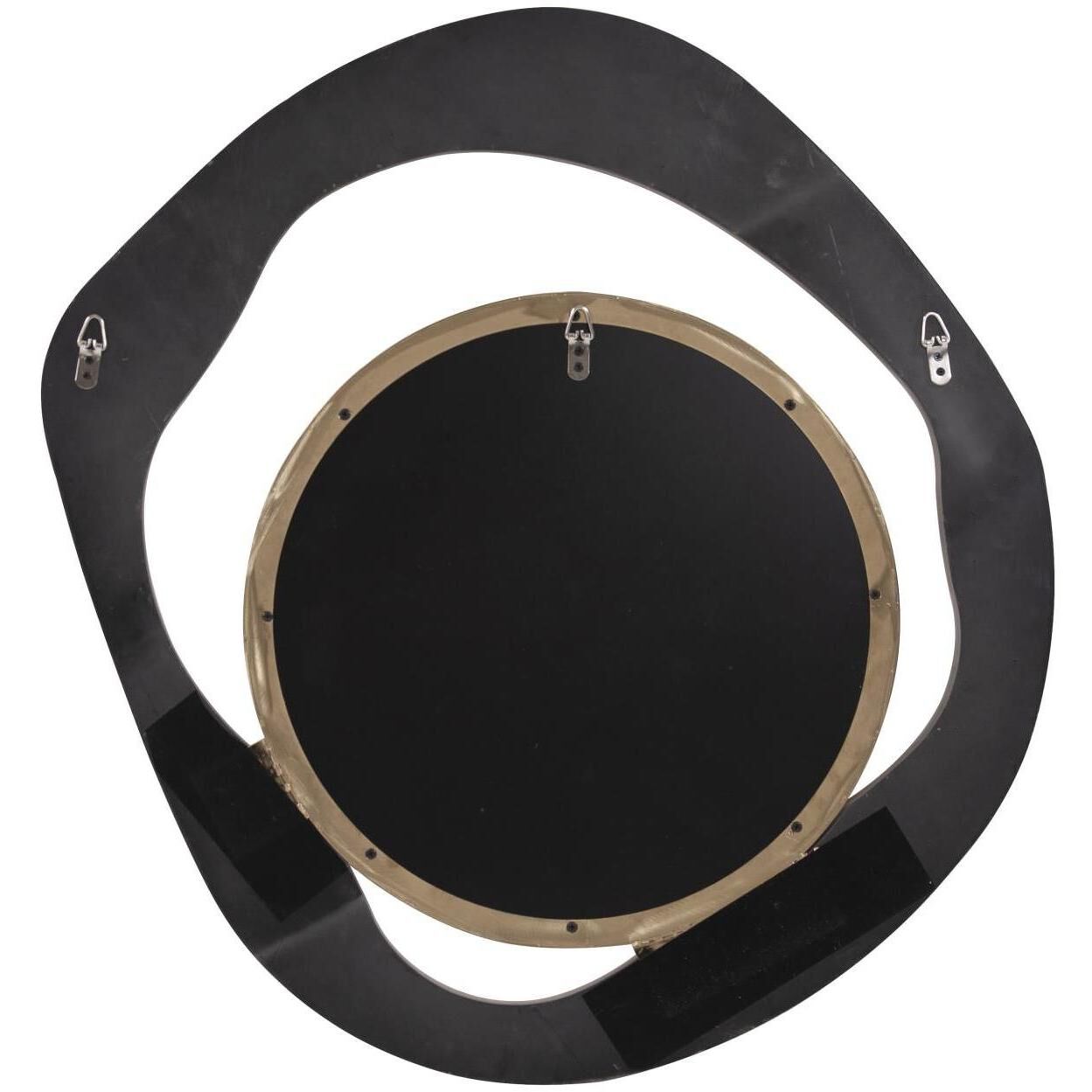 Abstract Balance 32.5 X 29 inch Gray/Gold Mirror