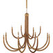 Samsara 12 Light 48 inch Saddle Tan Chandelier Ceiling Light, Large