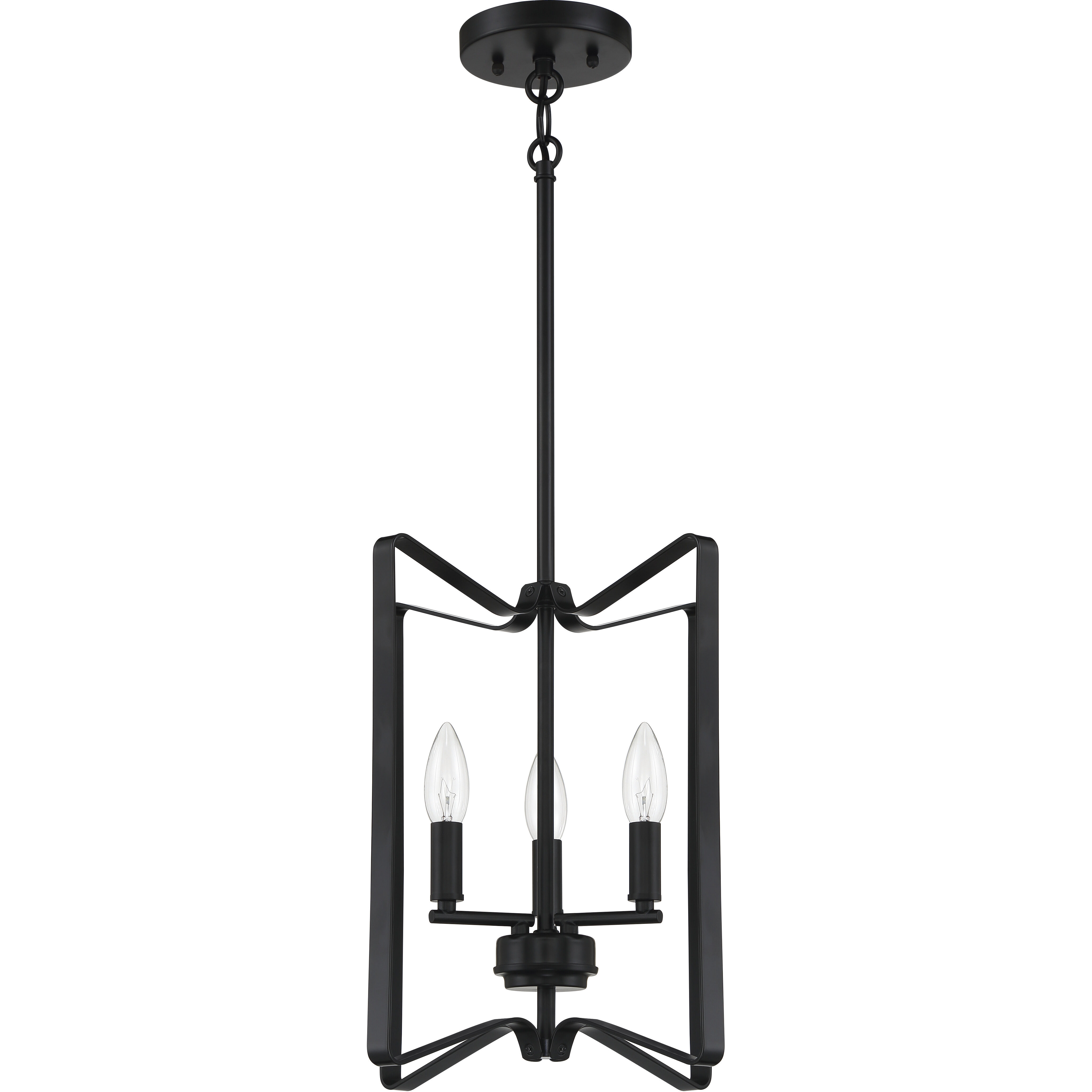 Shayna 3 Light 13 inch Flat Black Foyer Light Ceiling Light