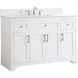 Moore 48 X 22 X 34 inch White Vanity Sink Set