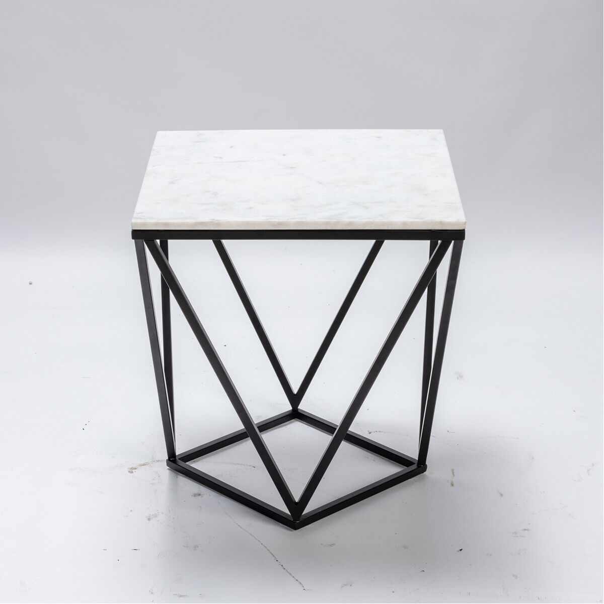 Baxter 22 X 20 inch Black and White End Table