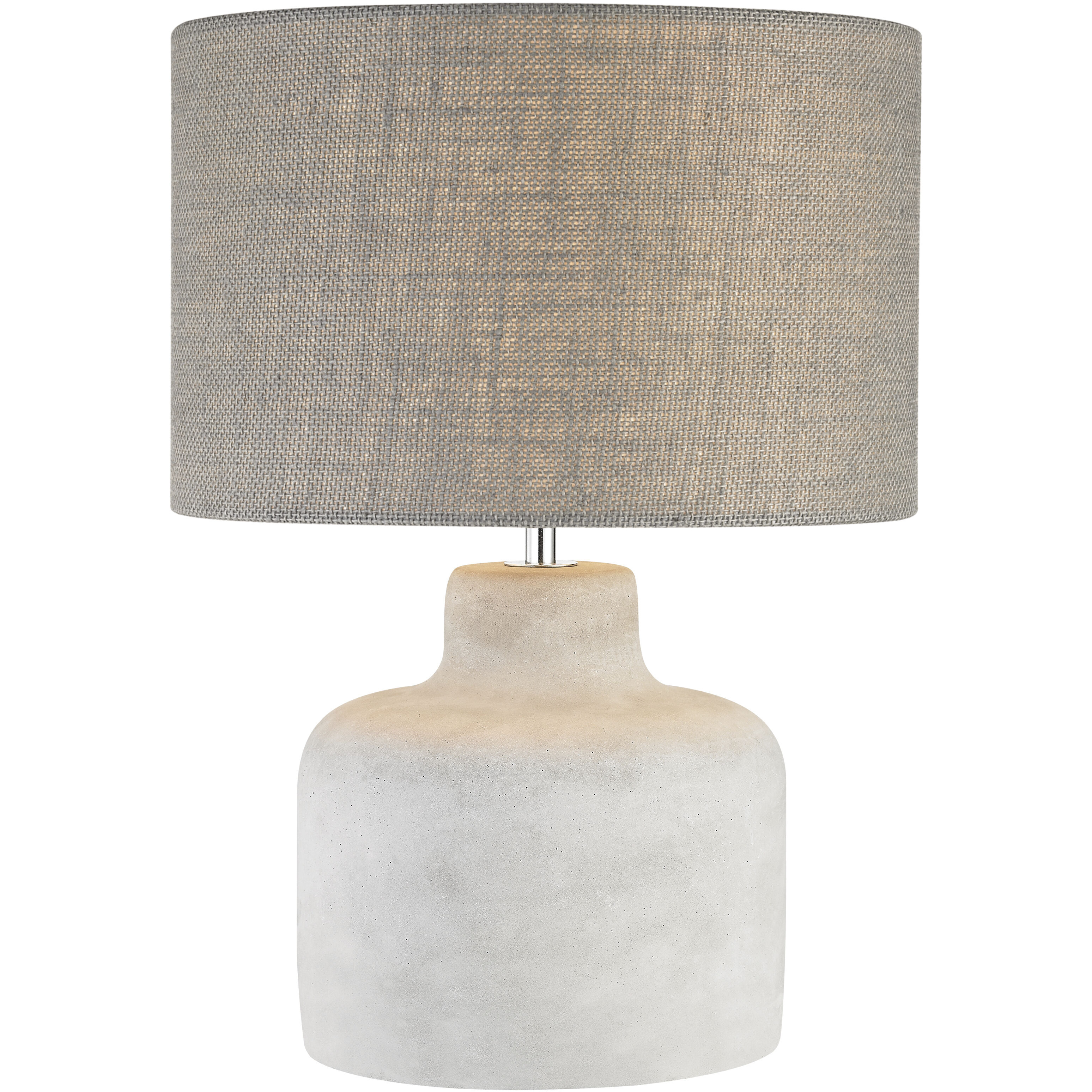 Rockport 17 inch 60 watt Polished Concrete Table Lamp Portable Light