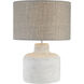Rockport 17 inch 60 watt Polished Concrete Table Lamp Portable Light