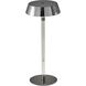 Orla 14.5 inch 1.50 watt Shiny Chrome and Clear Acrylic Cordless Table Lamp Portable Light