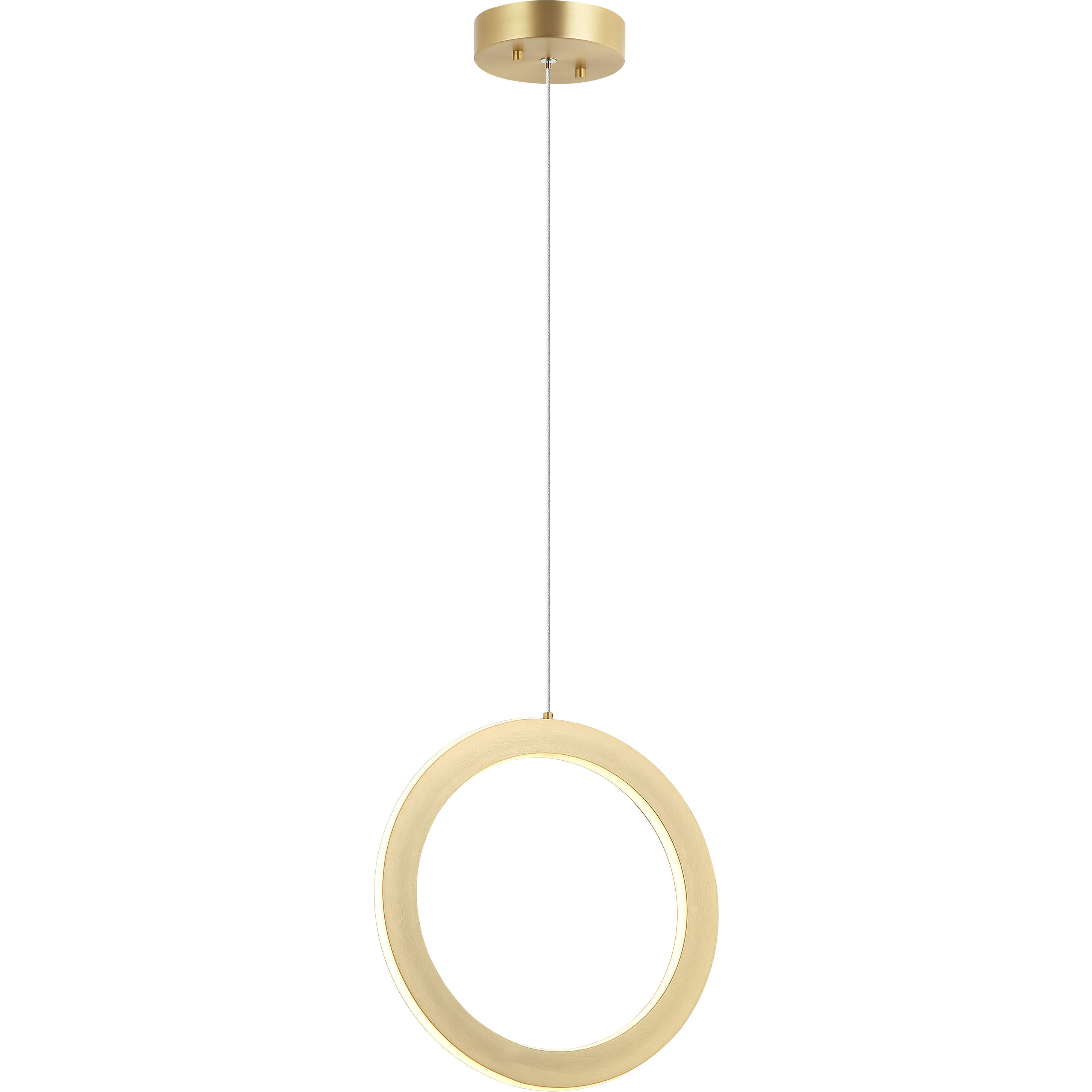 Victoria LED 12 inch Brushed Gold Pendant Ceiling Light
