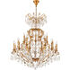 Canada 24 Light 43 inch Brass Chandelier Ceiling Light 