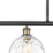 Ballston Athens Water Glass LED 48 inch Black Antique Brass Island Light Ceiling Light