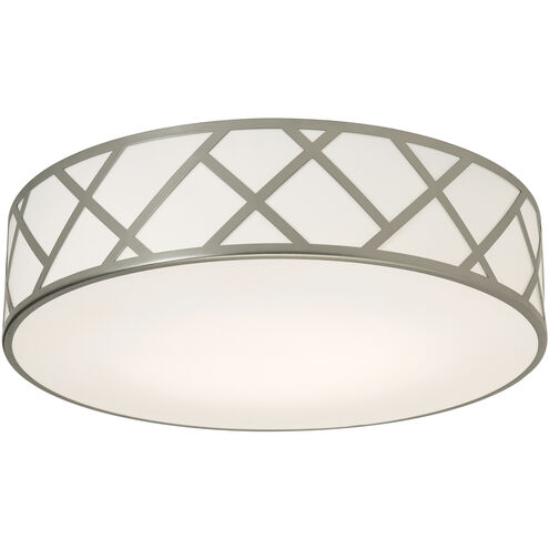 Haven 3 Light 17 inch Satin Nickel Flush Mount Ceiling Light