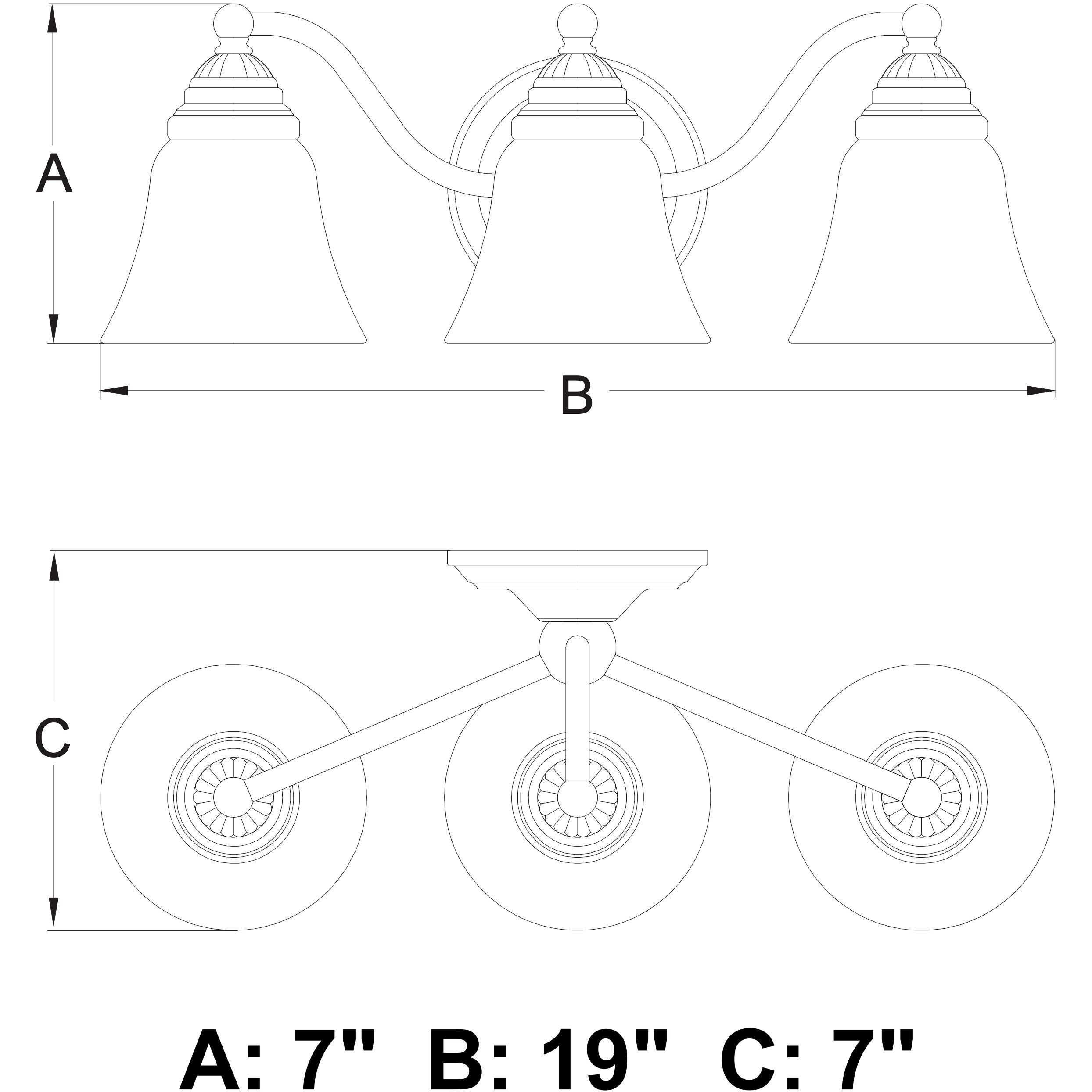 Standford LED 19 inch Brushed Nickel Bathroom Light Wall Light